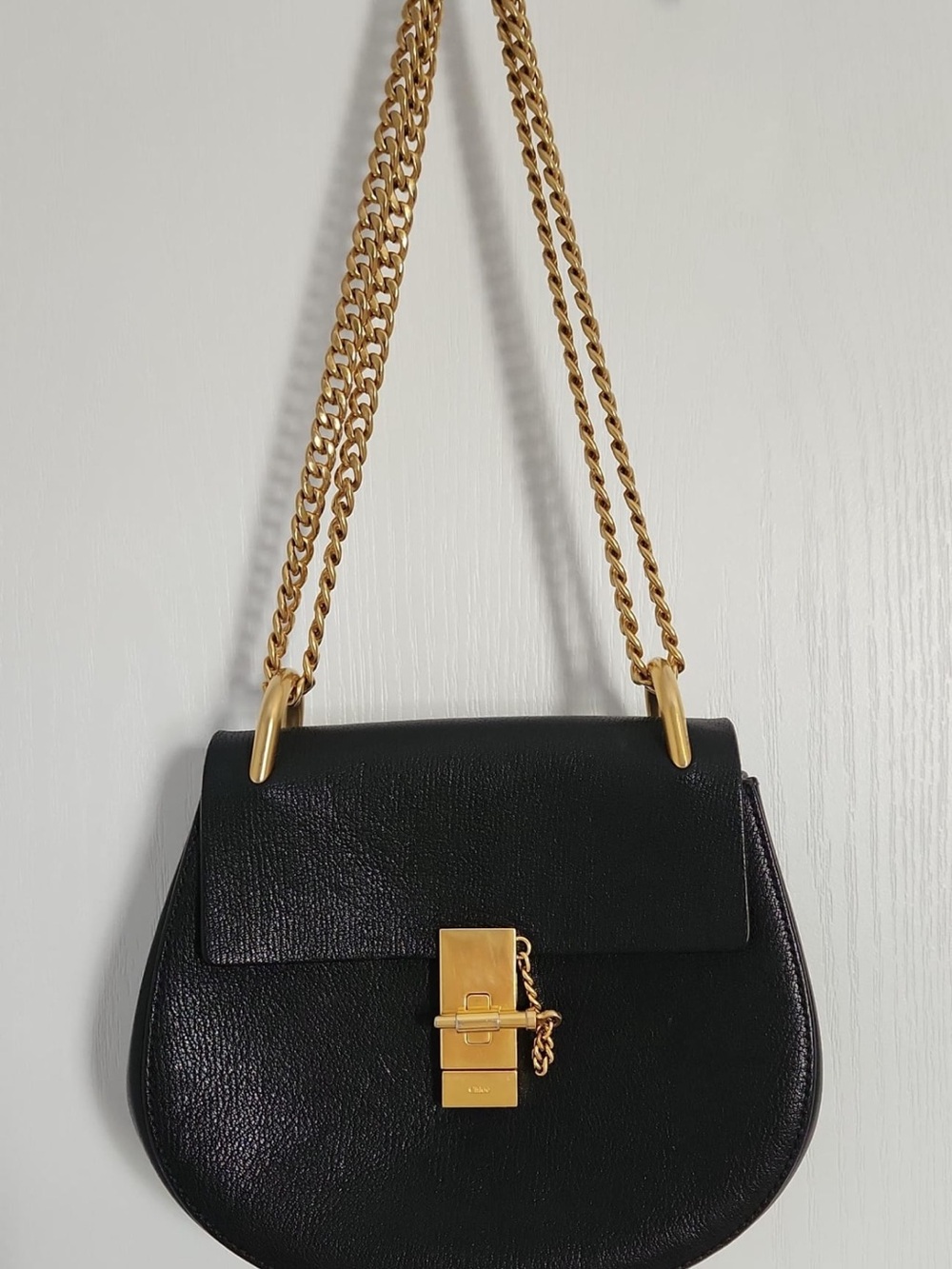 Authentic Chloe Drew Crossbody Bag - Black - size Medium